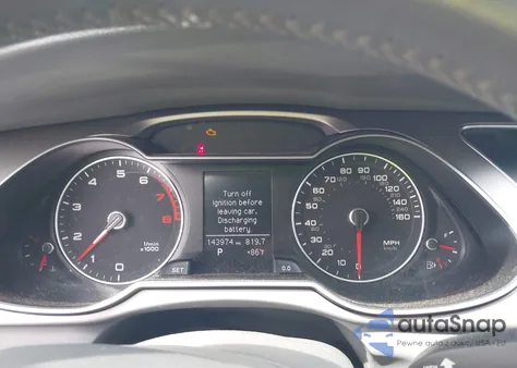 2013 Audi A4 2.0T Premium z USA, uszkodzony, nr VIN WAUBFAFL3DN042182